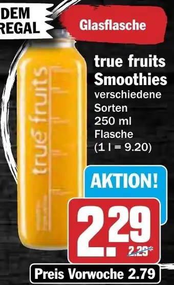 AEZ true fruits Smoothies 250 ml Flasche Angebot