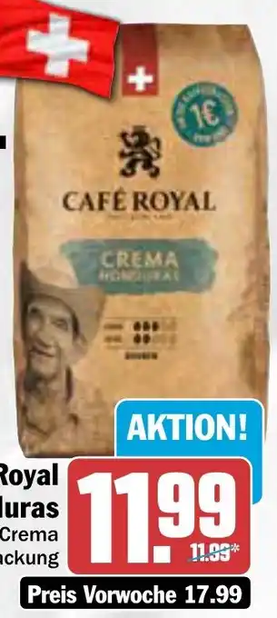 AEZ Café Royal Honduras 1 kg Packung Angebot