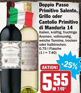 AEZ Doppio Passo Primitivo Salento, Grillo oder Cantolio Primitivo di Manduria 14 Angebot