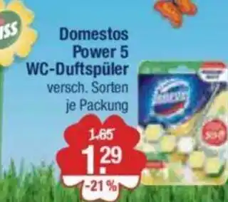 V Markt Domestos Power 5 WC-Duftspüler versch. Sorten Angebot