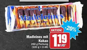 AEZ Madleines mit Kakao 250g Angebot