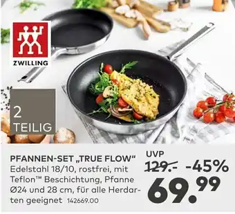 porta Zwilling Pfannen Set True Flow Angebot