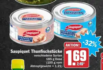 AEZ Saupiquet Thunfischstücke 185g Dose Angebot