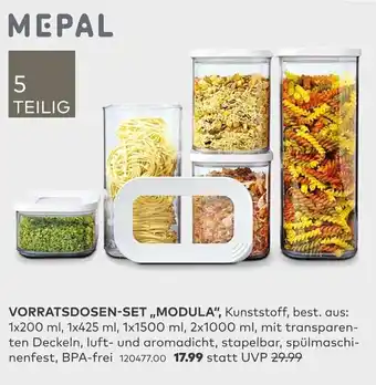 porta Mepal Vorratsdosen Set Modula Angebot