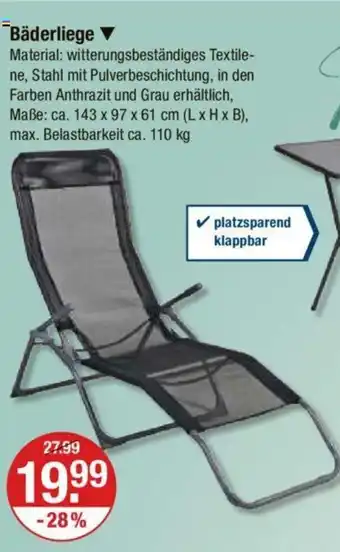 V Markt Bäderliege Angebot