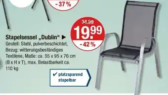 V Markt Stapelsessel ,,Dublin" Angebot