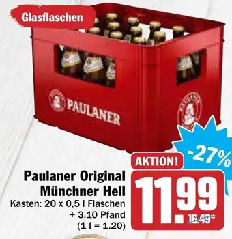 AEZ Paulaner Original Münchner Hell 20x0,5L Angebot