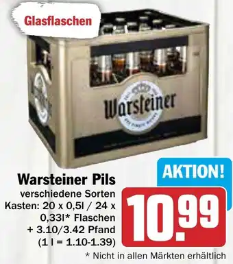 AEZ Warsteiner Pils 20x0,5/24x0,33 L Flaschen Angebot