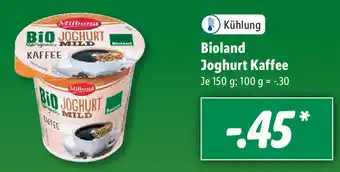 Lidl Bioland Joghurt Kaffee 150g Angebot