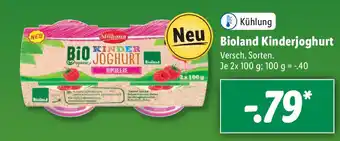 Lidl Bioland Kinderjoghurt 2x100g Angebot