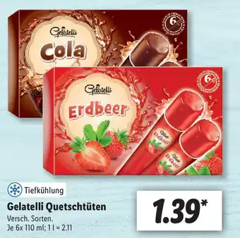 Lidl Gelatelli Quetschtüten 6x110ml Angebot