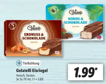 Lidl Gelatelli Eisriegel 5x70ml Angebot