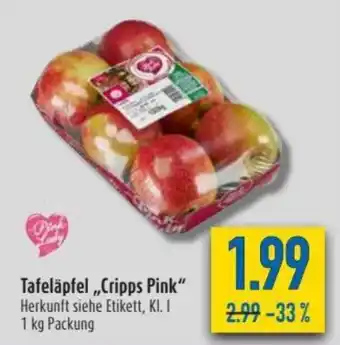 diska Pink Lady Tafeläpfel Cripps Pink 1kg Angebot