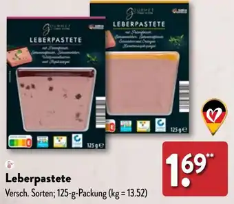 Aldi Nord GOURMET FINEST CUISINE Leberpastete 125 g Packung Angebot