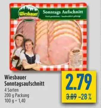 diska Wiesbauer Sonntagsaufschnitt 200g Angebot