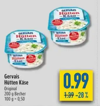 diska Gervais Hütten Käse 200g Becher Angebot