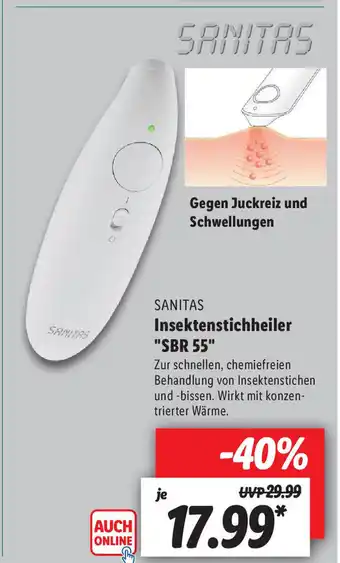 Lidl Sanitas Insektenstichheiler SBR 55 Angebot