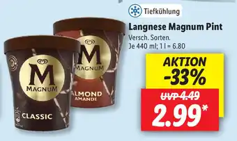 Lidl Langnese Magnum Pint 440ml Angebot