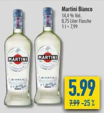 diska Martini Bianco 0,75L Angebot