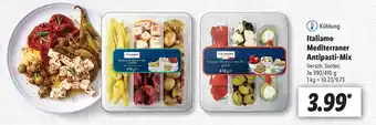 Lidl Italiamo Mediterraner Antipasti Mix 390/410g Angebot