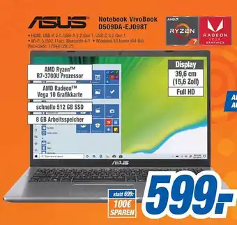 HEM Expert Asus Notebook VivoBook D509DA-EJ098T Angebot