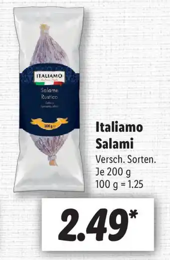 Lidl Italiamo Salami 200g Angebot