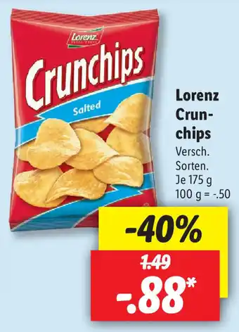 Lidl Lorenz Crunchips 175 g Angebot