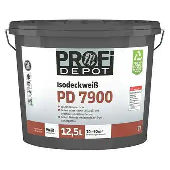 Bauhaus Profi Depot PD Isolierfarbe Isodeckweiß PD 7900 (Weiß, Stumpfmatt, 12,5 l) Angebot