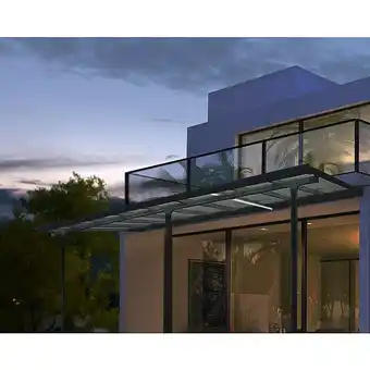 Bauhaus Terrassenüberdachung Tuscany LED (B x T: 4,2 x 3 m, Anthrazitgrau, Polycarbonat, Transparent) Angebot