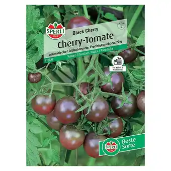 Bauhaus Sperli Gemüsesamen Cherry-Tomate Black Cherry (Solanum lycopersicum, Erntezeit: Juli) Angebot