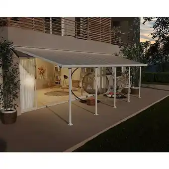 Bauhaus Solid Elements Terrassenüberdachung Martina (B x T: 8,51 x 3 m, Verkehrsweiß, Polycarbonat, Transparent) Angebot