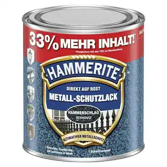 Bauhaus Hammerite Metall-Schutzlack Hammerschlag (Schwarz, 1 l, Glänzend, Lösemittelhaltig) Angebot