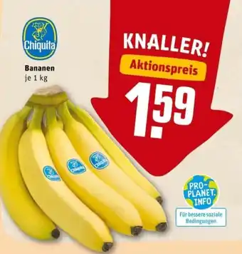 REWE PETZ Chiquita Bananen 1kg Angebot