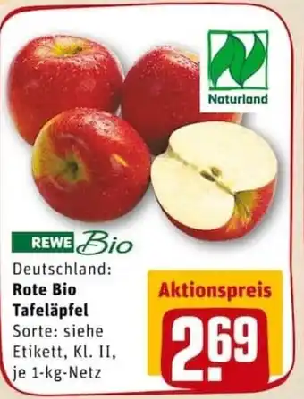 REWE PETZ Rote Bio Tafeläpfel 1kg Angebot