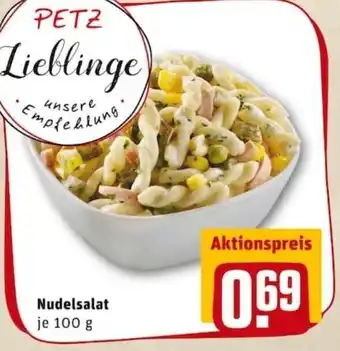 REWE PETZ Nudelsalat 100g Angebot