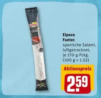 REWE PETZ Elpozo Fuetec 170g Angebot