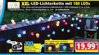 Norma XXL LED Lichterkette mit 180 LEDS Angebot