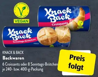 Aldi Süd KNACK & BACK Backwaren 400 g Packung Angebot