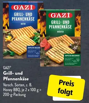 Aldi Süd GAZI Grill- und Pfannenkäse 200 g Packung Angebot