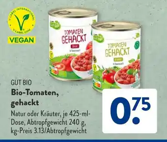 Aldi Süd GUT BIO Bio-Tomaten, gehackt 240 g Angebot