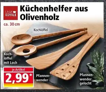 Norma Küchenhelfer aus Olivenholz Angebot