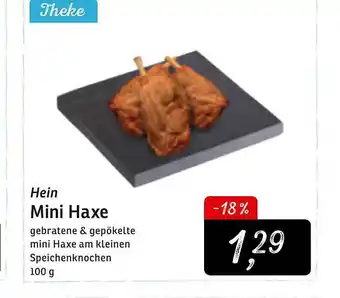 KONSUM Hein Mini Haxe Angebot