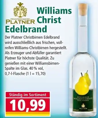 Norma Williams Christ Edelbrand 0,7L Angebot