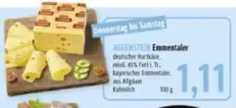 BUNGERT AGGENSTEIN Emmentaler deutscher Hartkase 100g Angebot