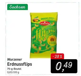 KONSUM Wurzener Erdnussflips Angebot