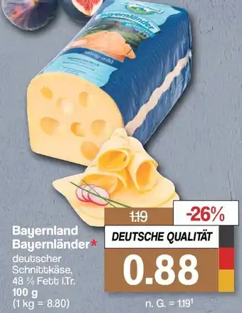 Famila Nord West Bayernland Bayernländer 100 g Angebot