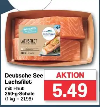 Famila Nord West Deutsche See Lachsfilet mit Haut 250-g-Schale Angebot