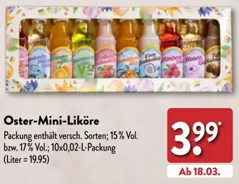 Aldi Nord Oster-Mini-Liköre 10x0,02 L Packung Angebot