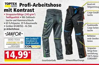 Norma Profi Arbeitshose mit Kontrast Angebot