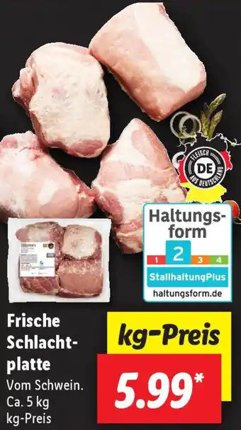 Lidl Frische Schlachtplatte ca. 5 kg Angebot